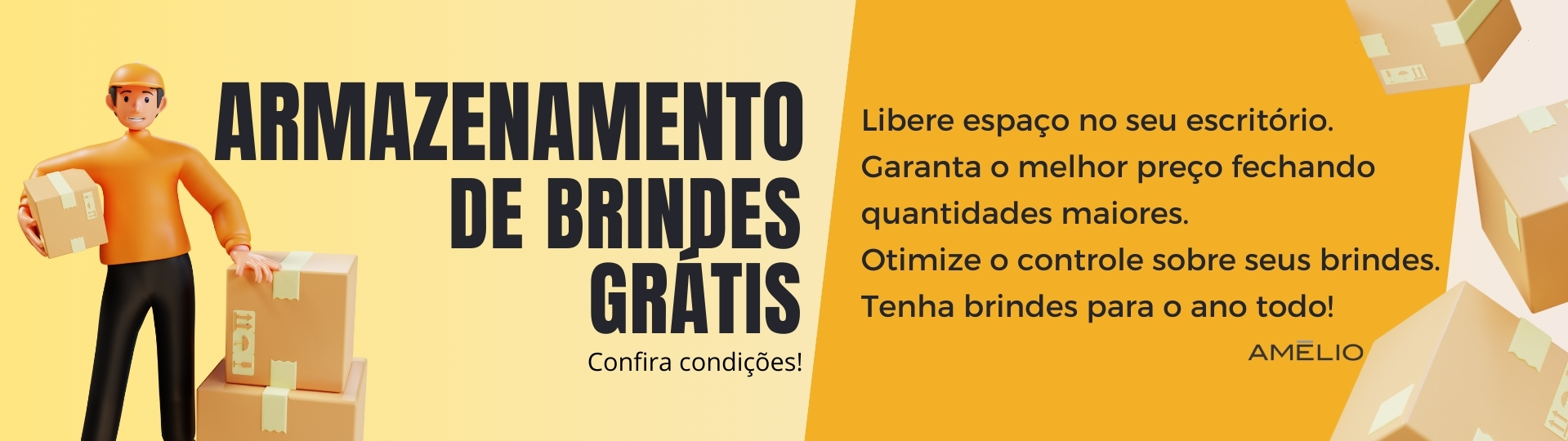 Armazenamento de brindes