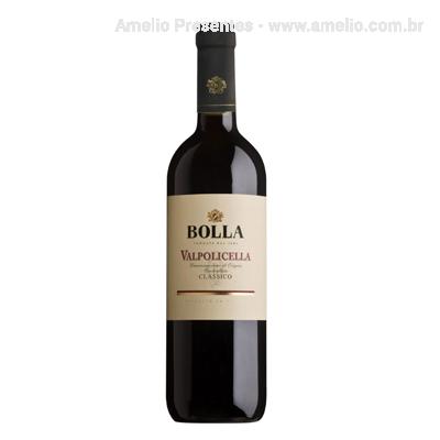 Vinho Italiano Valpolicella DOC na caixa de MDF