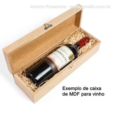 Vinho Brasileiro Lidio Agnus na caixa de MDF