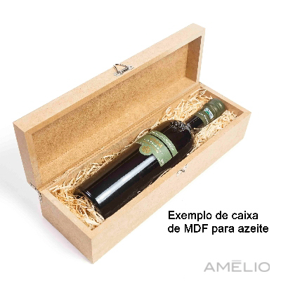 Azeite Fátima Premium 500ml na caixa de MDF