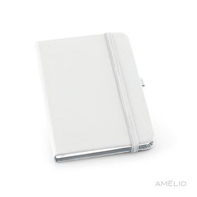 Caderno A6 capa dura couro sintético