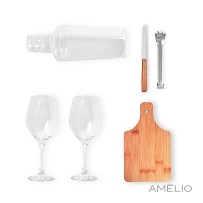 Kit Para Drinks C/ Coqueteleira - 6 Pçs