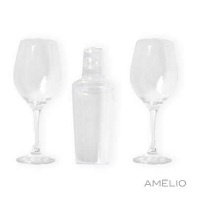 Kit Para Drinks C/ Coqueteleira - 3 Pçs