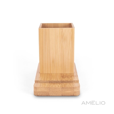 Conjunto de secretária com suporte para celular e copo