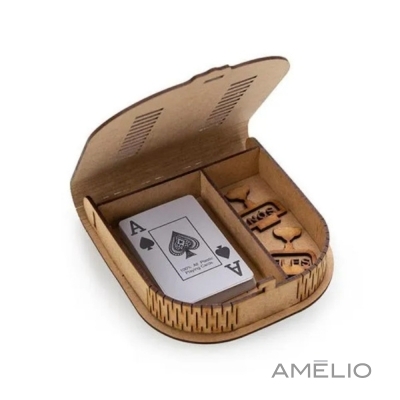 Kit Churrasco, Whisky e truco - 8 pçs