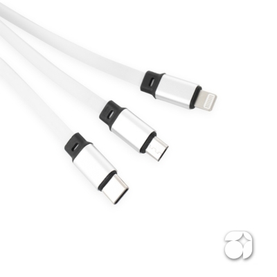 Cabo USB Retrátil 3 em 1