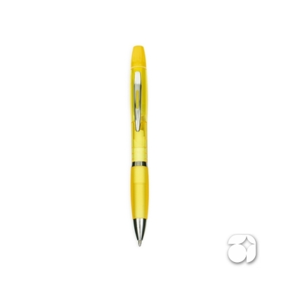 Caneta Plástica com Marca-Texto