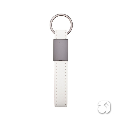 Chaveiro Metal com Couro Sintético