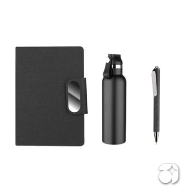 Kit Escritório preto (3 peças)