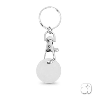 Chaveiro metal com formato de moeda