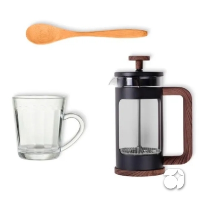 Kit Para Café Com Prensa Francesa (3 peças)